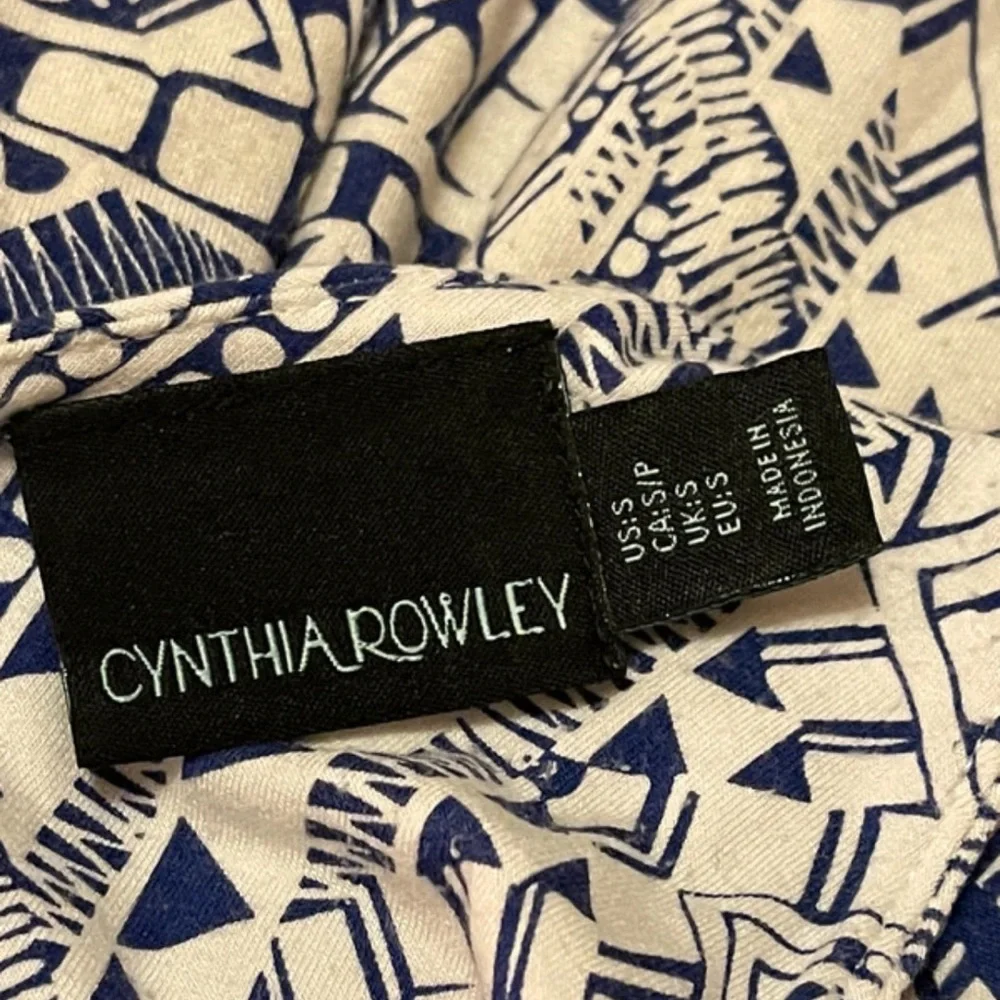 Cynthia rowley maxi dress blue white size S 8-10 uk - Picture 5 of 5